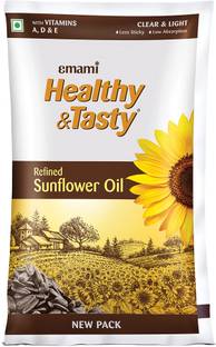 EMAMI Healthy & Tasty Ultra Lite Refined Sunflower Oil Pouch