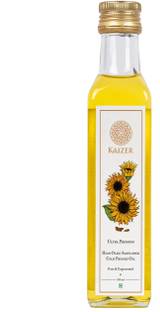 KAIZER Ultra Premium High Oleic Sunflower Cold Pressed Oil Pure & Unprocessed Sunflower Oil Glass Bottle