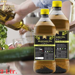7Herbmaya Cold Pressed/Premium Extra Virgin & Light Mustard Oil/Enriched with Nutrition/ Mustard Oil PET Bottle