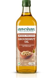 Anveshan Wood Cold Pressed Kacchi Ghani Groundnut Oil PET Bottle