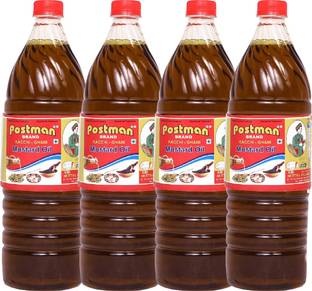 Postman Kacchi Ghani Wood Pressed Mustard Oil Plastic Bottle