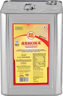 ASHOKA Vanaspati Ghee -15 Kg Tin Fresh Specially For Cooking/Frying/Baking Purpose, Vanaspati Tin