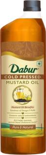 Dabur Cold Pressed Cooking Oil | Omega 3 PUFA | Blend of Taste & Aroma Mustard Oil Plastic Bottle