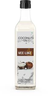 VEE LIKE Coconut Oil - Extra Virgin - Edible - Cold Pressed - Pure & Natural - For Cooking, Eating, Oil Pulling Coconut Oil PET Bottle
