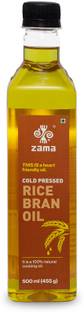 zama Rice Bran Oil 500ml | Cold Pressed Cooking oil suitable for Stir and Deep Frying Rice Bran Oil PET Bottle