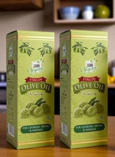 LAXMI ORGANIC olive oil cooking oil extra virgin for cooking edible 1l Olive Oil PET Bottle