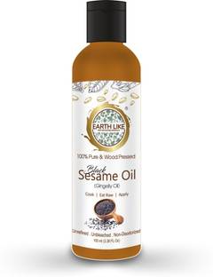 Earth Like Wood Pressed Black Sesame / Gingelly Oil |Cold Pressed |Chekku |Kachi Ghani Sesame Oil PET Bottle
