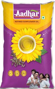Aadhar Refined Sunflower Oil Pouch