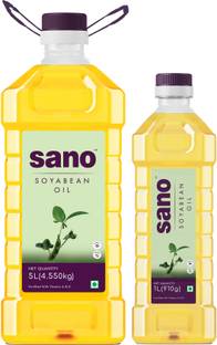 Sano Soyabean 5L+ Soyabean 1 L Soyabean Oil PET Bottle
