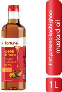 Fortune Pehli Dhaar FIRST PRESSED KACHI GHANI MUSTARD OIL Mustard Oil Plastic Bottle