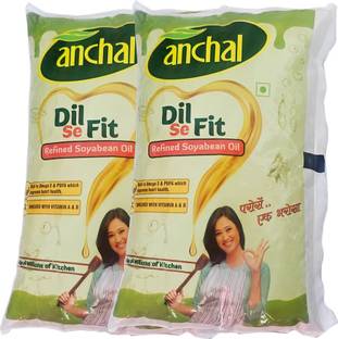 Anchal Refined Soyabean Oil 750 X 2 Soyabean Oil Pouch
