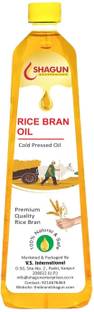 Shagun Rice Bran Oil 1 Litre | Rice Bran Cooking Oil 1 Litre Rice Bran Oil Plastic Bottle