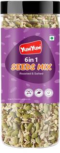 YUM YUM 6 in 1 Seeds Mix 200g | Healthy Edible Seeds Diet Snacks | Natural Roasted Seed- Mixed Seeds