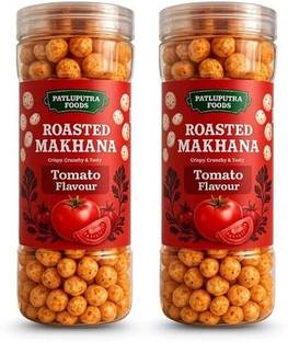 PATLIPUTRAFOODS Roasted Makhana Tomato Flavour Foxnuts Healthy Snacks Lotus Seeds(Makhana)