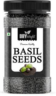 DRY DELIGHT Organic Premium Basil Seed | Sabja Seed | Takmariya Seed | Basil Seeds
