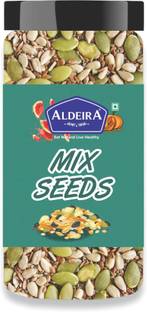 Aldeira 100% Natural Mixed Seeds | Fit for Fasting | Healthy Diet Snacks Contains Black Chia Seeds, Brown Flax Seeds, Sunflower Seeds, Pumpkin Seeds