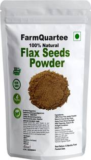 FarmQuartee Flax Seed Powder / Alsi Powder ( Pure And Natural ) - 160 Gram Brown Flax Seeds
