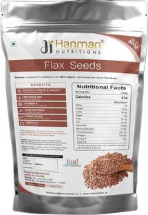 Hanman Nutritions Omega 3 rich Flax Seeds Brown Flax Seeds