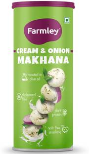 Farmley Cream & Onion Makhana Roasted In Olive Oil | Healthy Snacks