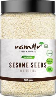 vamitv Premium Quality White Sesame Seed | Safed Til | White Till | 100% Natural Sesame Seeds