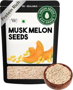 TWF Raw Muskmelon Seeds|Kharbooja Magaj|Peeled|Perfect for Snacking & Cooking Muskmelon Seeds