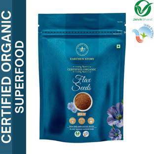 Earthen Story Organic Raw Flax/Alsi Seeds | Gluten free | Rich in Omega 3 | Superfood Brown Flax Seeds