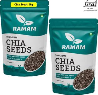 Ramam Chia seeds For Weight Management | Rich in Omega 3| High Protein seeds | Black Chia Seeds