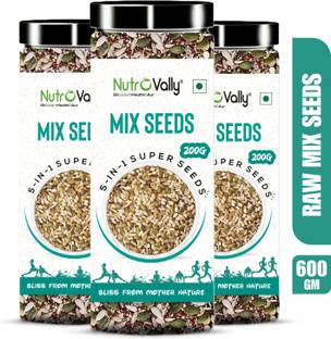 NutroVally - 5 in 1 Mix Seeds for Weight Loss | Omega 3 & Calcium Rich Premium Mixed Seeds