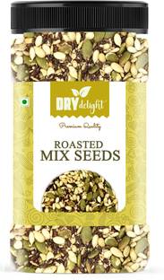 DRY DELIGHT Premium 7 in 1 Super Seeds For Weight Loss | Energy Booster | Protein Mix Diet Chia Seeds, Brown Flax Seeds, Pumpkin Seeds, Sunflower Seeds, White Sesame Seeds, Watermelon Seeds