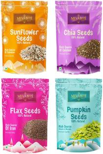 MevaBite Seeds Combo 800 g Sunflower Seeds, chia Seeds, flax Seeds, pupkin seed Mixed Seeds