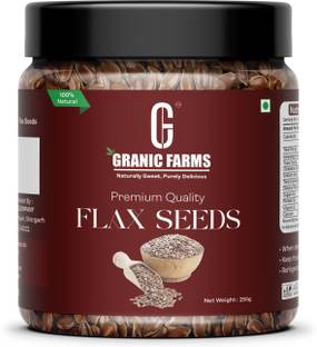GRANIC FARMS Premium Raw Flax Seeds, Healthy edible Seeds, Rich in Omega 3 Brown Flax Seeds