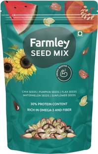 Farmley Seed Mix Protein Rich Snacks Sunflower Seeds, Pumpkin Seeds, Watermelon Seeds, Brown Flax Seeds, Chia Seeds