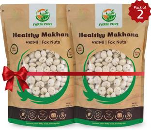 FARM PURE Healthy Phool Makhana, 100% Natural Gluten Free High Protein, Fox Nuts Superfood Lotus Seeds(Makhana)
