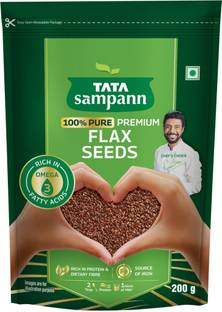 Tata Sampann Premium, Handpicked, Resealable Pack Brown Flax Seeds