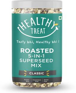 Healthy Treat Roasted 5 in 1 Super Seed Mix for Eating | High Protein Snacks | Diet Snacks | Mixed Seeds