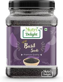 Nutri Delight Raw Basil / Sabja /Tukhmariya seed for Weight loss with Omega 3 , Zinc and Fiber Basil Seeds