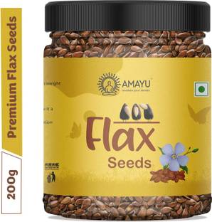 AMAYU Raw Flax Seeds Weight Loss | Healthy Edible Seeds | Rich in Omega 3 Fatty Acid Brown Flax Seeds