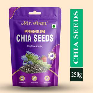 Mr.meva Premium Chia Seeds 250g | Rich in Omega-3, Fiber & Protein | Superfood Chia Seeds
