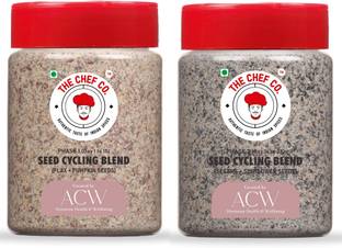 The Chef Co Combo of Mix Blend Roasted Flax Seeds, Pumpkin Seeds, Sunflower Seeds, Sesame Seeds