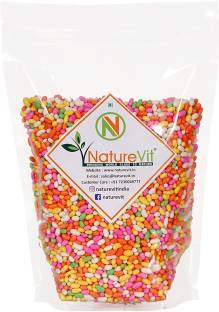 Nature Vit Colourful Sugar Coated Saunf, 400g (Fennel Seeds Mouth Freshener) Mixed Seeds