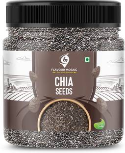 Flavour Mosaic Chia Seeds - Rich in Protein, Omega-3, Fiber & Calcium, 300g Chia Seeds