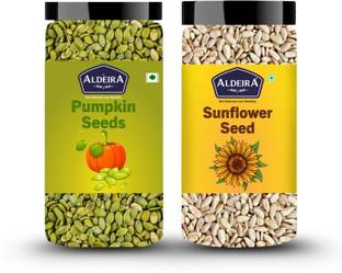 Aldeira Healthy Raw Seeds Combo Pack Each 500g - Pumpkin Seeds & Sunflower Seeds Pumpkin Seeds, Sunflower Seeds