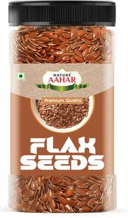 Nature Aahar Raw Flax Seeds Weight Loss | High in Dietary Fibre | Rich in Omega 3 Fatty Acid Golden Flax Seeds