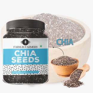 Farm & Farmers Chia Seeds 75GM- Premium Raw Chia Seed | Weight Management and better immunity Chia Seeds