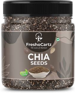 FreshoCartz Raw Chia Seeds for Weight Loss with Omega 3, Calcium and Zinc, Fiber Rich Seeds Chia Seeds