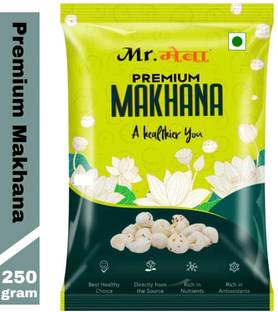 Mr.meva Phool Makhana 250g | Raw Crunchy Superfood | Healthy Roasted Lotus Snack Lotus Seeds(Makhana)