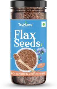 TruNutra Raw Flax seeds Rich in Omega 3 with Zinc and Protein for healthy life health supplements for weight management Brown Flax Seeds