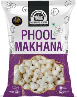 WONDERLAND Phool Makhana / Ful Makhana) Lotus Seed Pop / Gorgon Nut Puffed Kernels Lotus Seeds(Makhana)