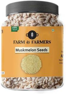 Farm & Farmers Pack of 1|250 G|Premium Healthy Raw Muskmelon Magaz Seeds Kharbuja Beej Muskmelon Seeds