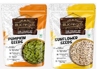 BLK FOODS Combo For Eating Pumpkin Seeds, Sunflower Seeds